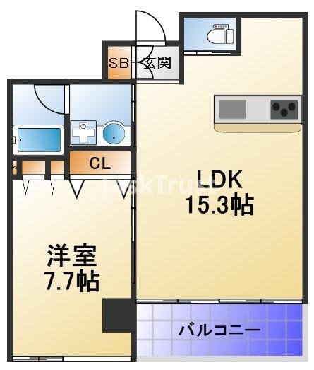 【間取り】 | フローレス都島Ⅰ