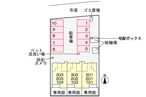 ル・トレフルの区画図