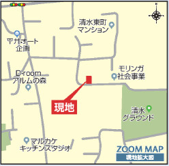 ブルーミングガーデン／北区清水東町２期／３号棟の地図