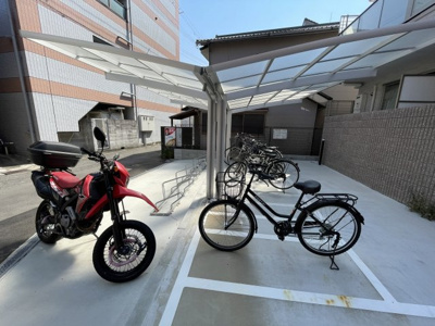 【その他共用部分】 | AILE上新庄 | 自転車置き場です。