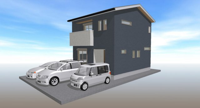 瀬戸南町一丁目（西）　売土地の外観パース|高知市瀬戸南町一丁目、南東角地の明るい立地！津波・洪水浸水予測区域外で安心。横浜小学校区、スーパーや銀行も徒歩圏内の生活便利な売土地です。