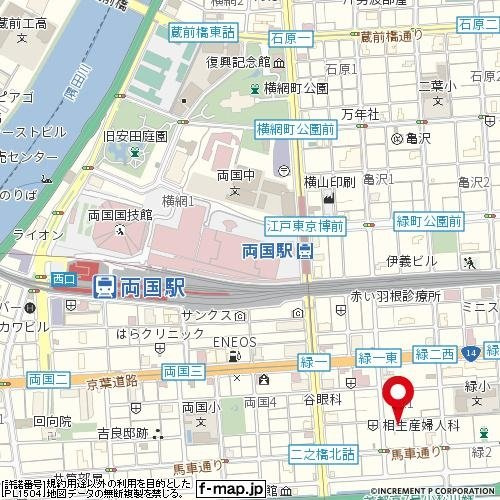 スカイコート両国第２の地図