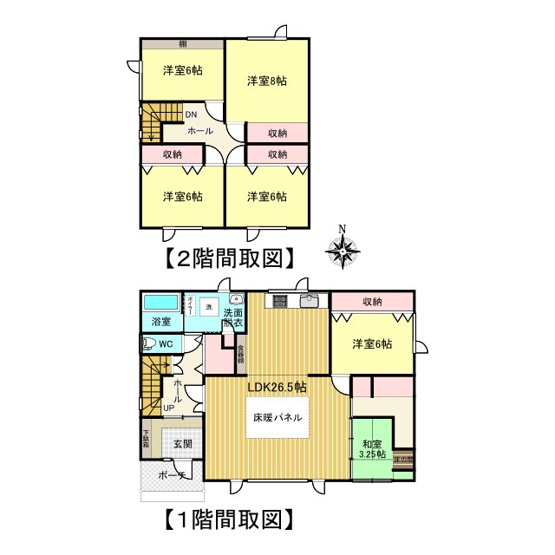 【間取り】 | 北見市美山町西１丁目４７番１４３、４７番１４４　中古売家