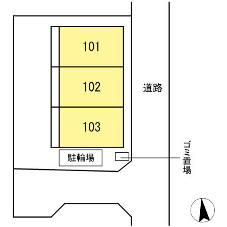 サンクレア Ⅴ の区画図