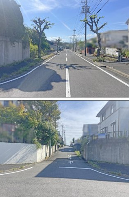 【前面道路含む現地写真】 | 四日市市三滝台４丁目 | 前面道路