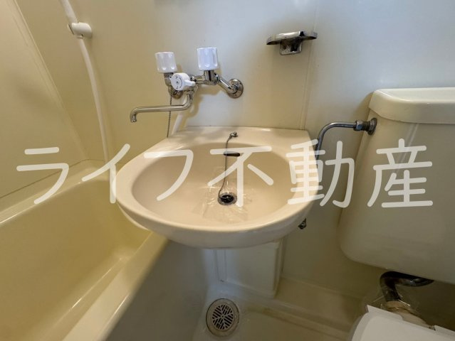 シンコーハイツの洗面所|広い洗面スペース
