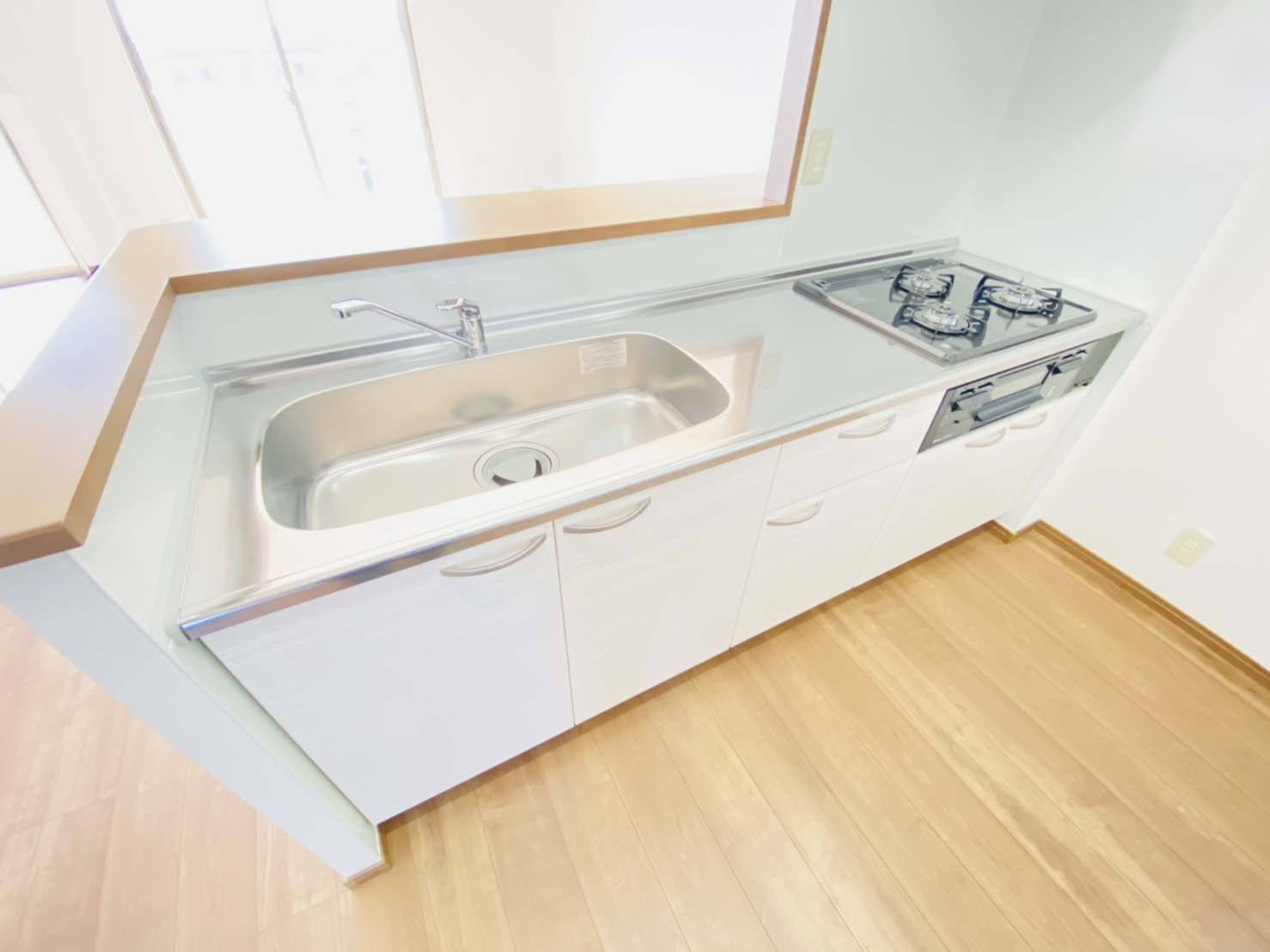 熊本市中央区帯山４丁目の賃貸マンションのキッチン