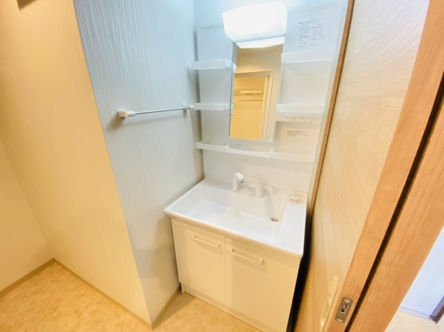 熊本市中央区帯山４丁目の賃貸マンションの独立洗面台