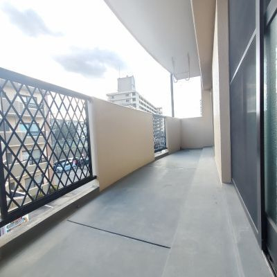 熊本市東区戸島西１丁目の賃貸マンションのバルコニー