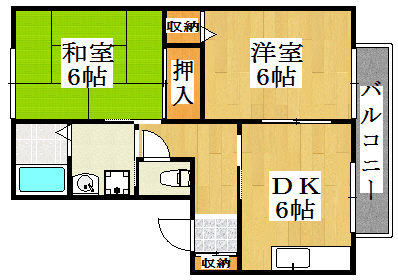 エクセレント西明石Ｃ棟の間取り
