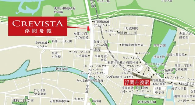 クレヴィスタ浮間舟渡の地図