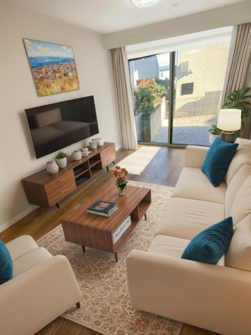 月見ハイムの居間・リビング|CG家具のため実際は家具がつきません