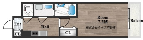 CASSIA高井田SouthCourtの間取り