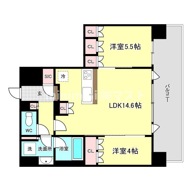 ノアレ北堀江の間取り