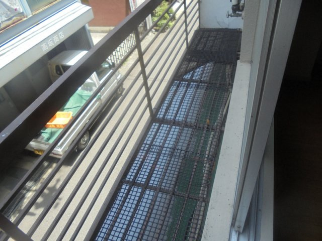 元町北ハイツのバルコニー