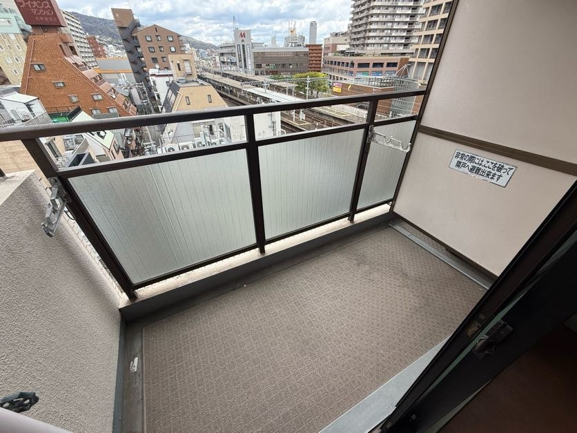トーカンキャステール六甲道のバルコニー