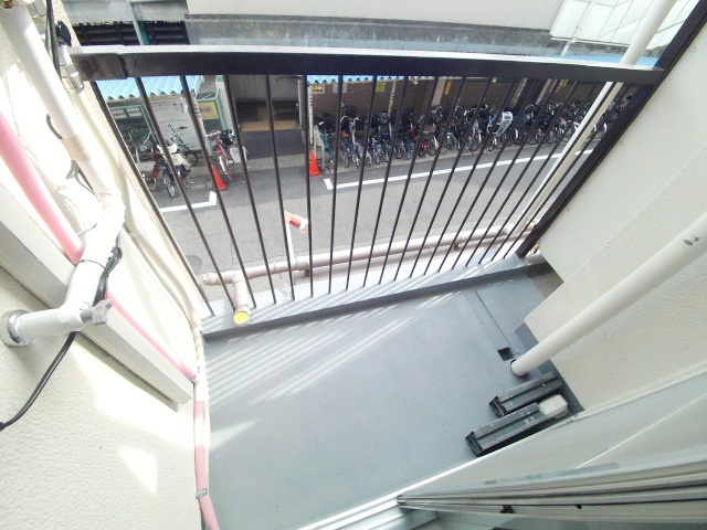 松原ハイツのバルコニー