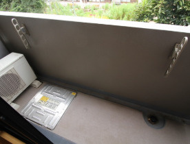 ルーブル芦花公園のバルコニー