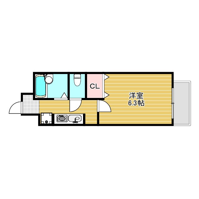 アストレア豊中清風荘の間取り