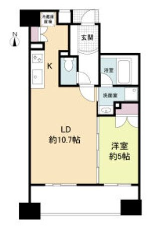 大阪市中央区久太郎町１丁目の賃貸マンションの間取り