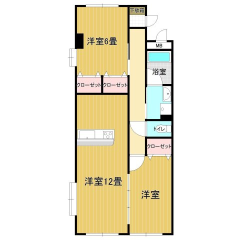 ファーストイン荒木の間取り|使い勝手の良い間取りです♪