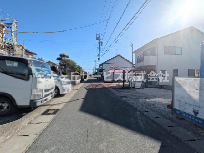 【前面道路含む現地写真】 | 磐田市掛塚 2期 新築一戸建て | 前面道路です