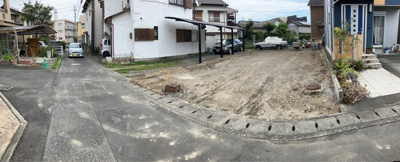 【外観】 | 静岡市駿河区中田本町 3期 新築一戸建て | 現在建築中の外観画像です。ご内覧は同じメーカーの完成物件へご案内いたしますので、いつでもご相談ください！