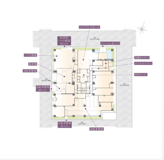 【間取り】 | ★仲介手数料半額★パークホームズ千代田淡路町（最上階　角住戸）