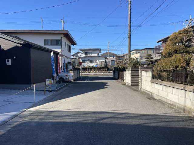 グラファーレ宇都宮市雀の宮４期　新築一戸建ての前面道路含む現地写真|前面道路含む現地写真です