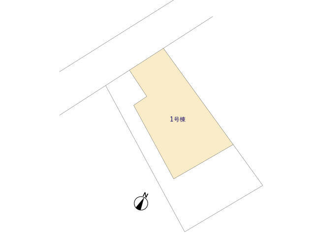 グラファーレ宇都宮市新町２棟　新築一戸建ての区画図