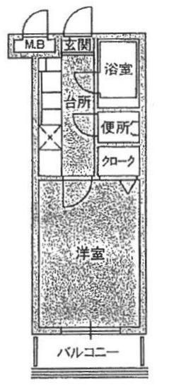 ドマーニ西新の間取り