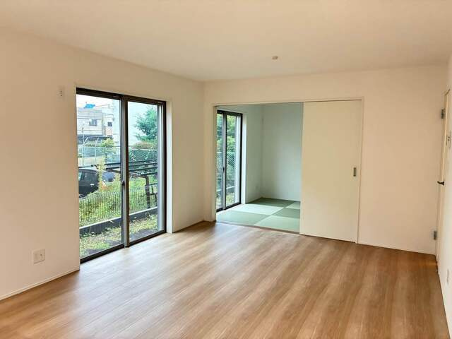 グラファーレ宇都宮市新町２棟　新築一戸建ての居間・リビング