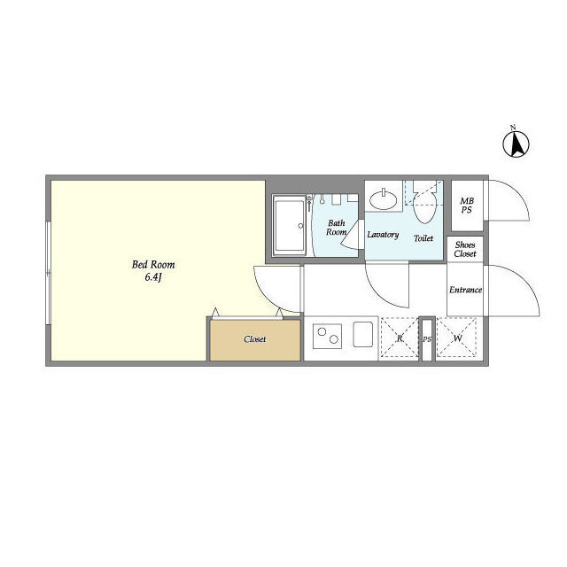ウェルスクエアイズム上北沢の間取り