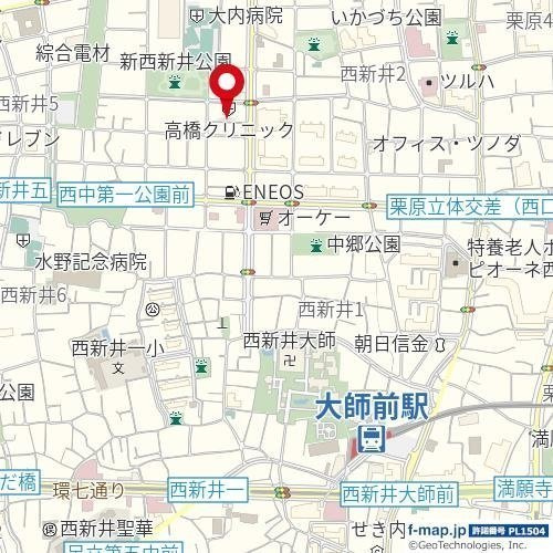 ＡＰＴ西新井の地図