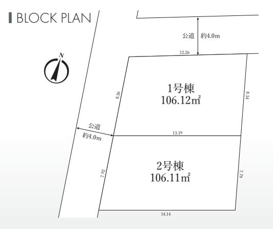 茅ヶ崎市東海岸南4丁目新築戸建て　2号棟の区画図|区画図「茅ヶ崎市東海岸南4丁目新築戸建て」