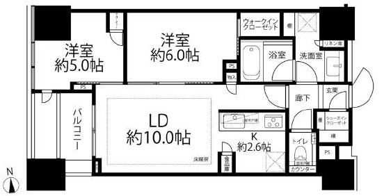 シティタワー銀座東の間取り