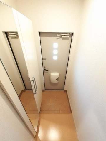 サンハピネスＡの玄関