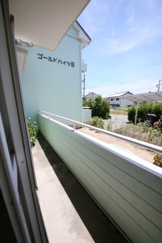 ゴールドハイツA棟のバルコニー|別部屋同間取りのお写真となります。参考にご覧くださいませ。現状と異なる場合は現状優先となります