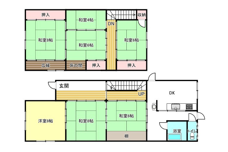 中古住宅　豊岡町1丁目の間取り