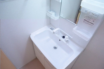 【洗面所】 | メゾン・レイクⅡ | 広い洗面スペース