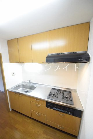 【キッチン】 | クレール矢沢 | ガスコンロ３口付き！
