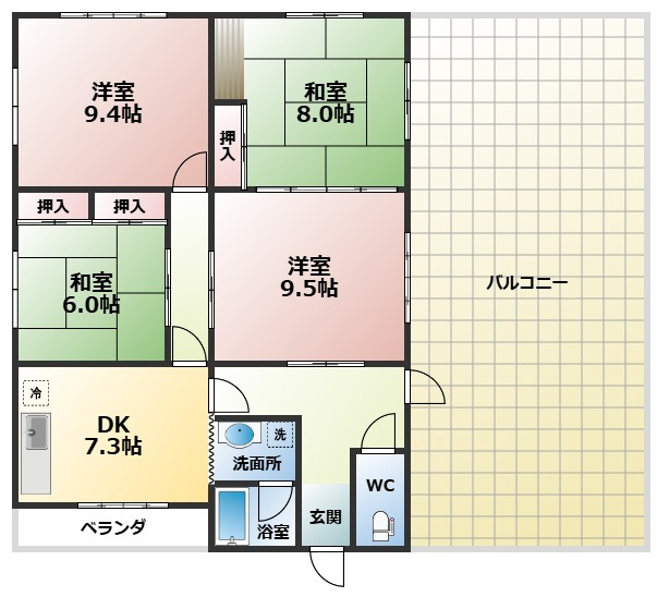 ヤマダビルの間取り