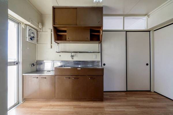 ビレッジハウス仁左平2号棟のキッチン|ビレッジハウスの同一物件・同一タイプの間取りの写真です