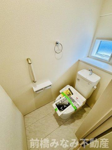 前橋市上新田町　３号棟(全５棟)　ブルーミングガーデン　新築建売分譲のバルコニー|外からの目が気にならないバルコニーで洗濯物が干せます