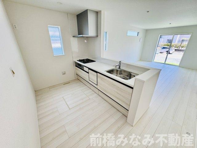 玉村町福島23-1期　２号棟(全１２区画)　リナージュ　新築建売分譲のキッチン|使いやすいキッチンです
