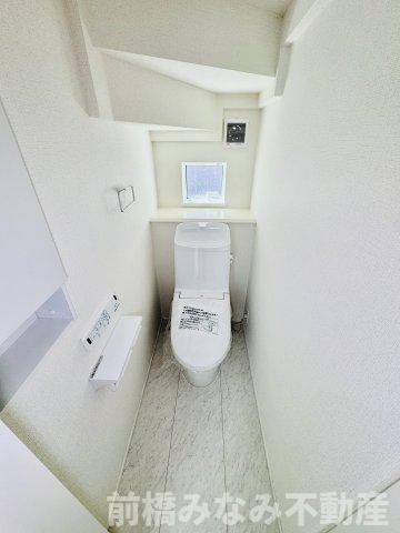 玉村町福島23-1期　２号棟(全１２区画)　リナージュ　新築建売分譲のトイレ|トイレもきれいです