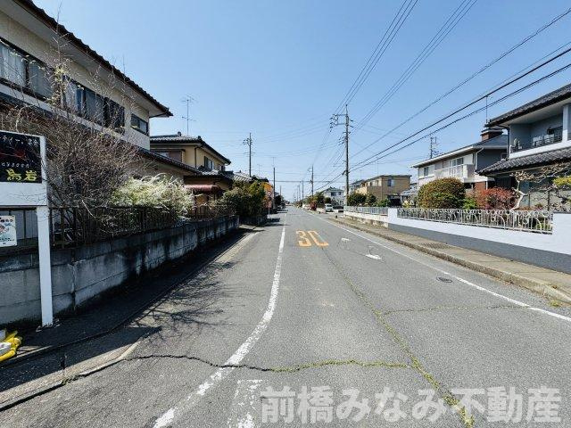【土地】邑楽郡邑楽町明野　74坪、東小至近※解体更地渡しの前面道路含む現地写真