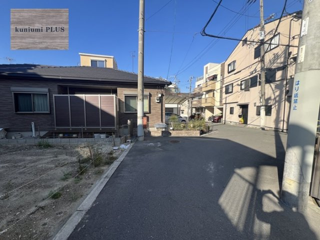 大阪市鶴見区緑3丁目の前面道路含む現地写真