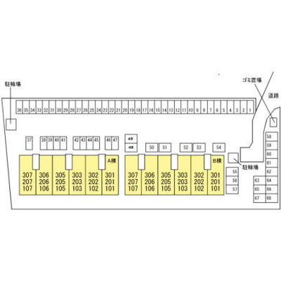 【区画図】 | ジュネス針田　B棟
