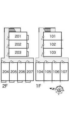 【区画図】 | レオパレス東大浜２
